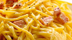 spaghetti carbonara kook workshops B&B Villa Lavanda