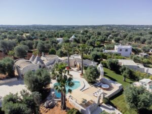 Villa te koop Ostuni van boven gezien