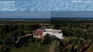 Te koop villa met Panoramisch uitzicht en Zwembad van boven gezien
