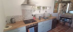 te koop in Puglia een prachtige stenen villa deel van de keuken