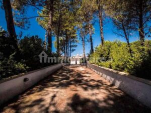 In Puglia te koop villa met zwembad de oprijlaan