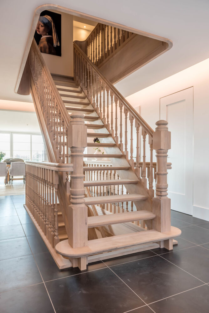 Konijn houten trappen