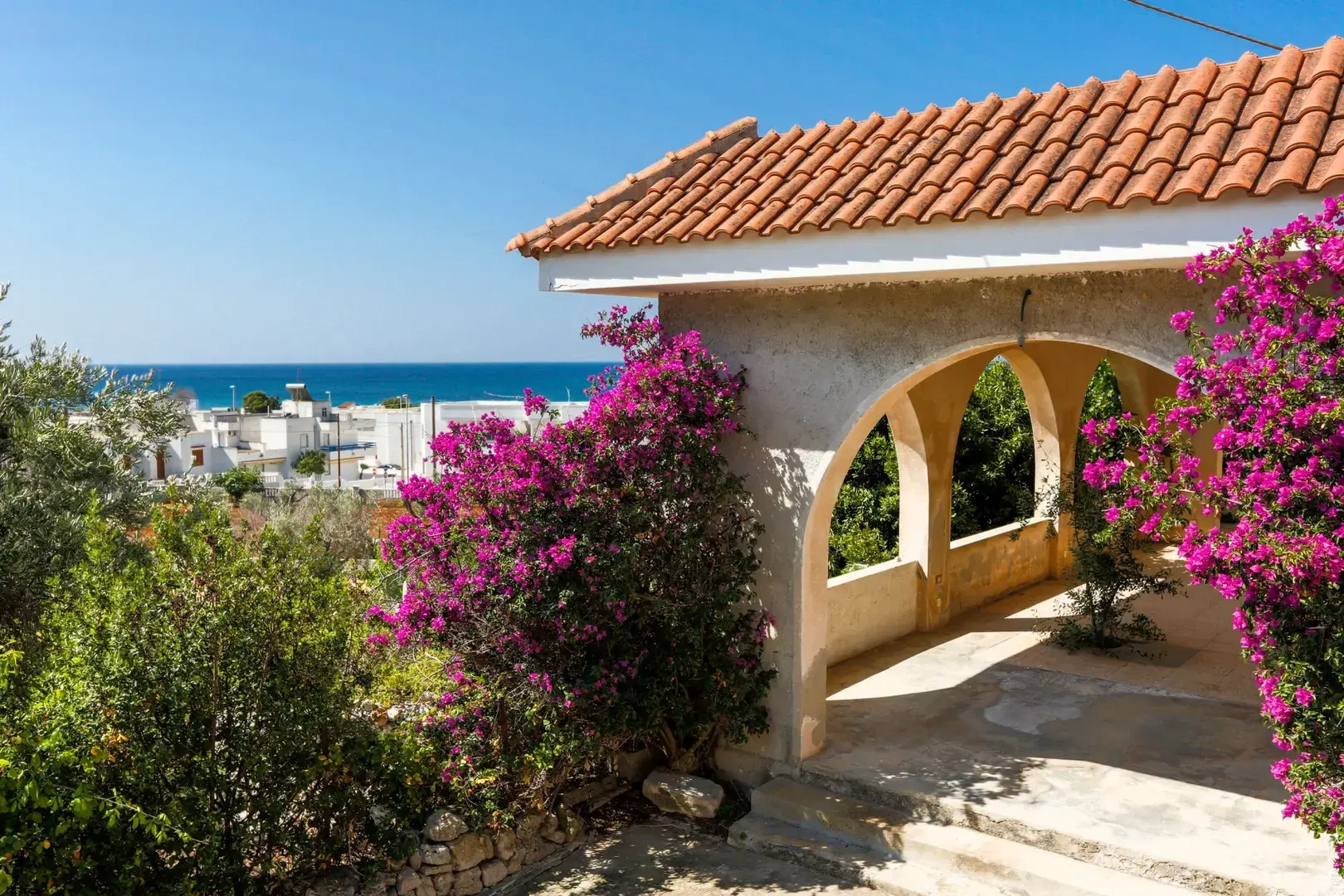 Eén van 2 villa's bij zee die te koop staan in het Zuiden van Puglia