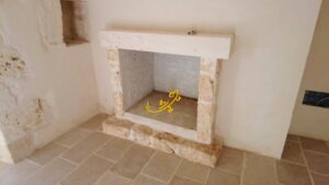 Open haard van huis te koop in Puglia